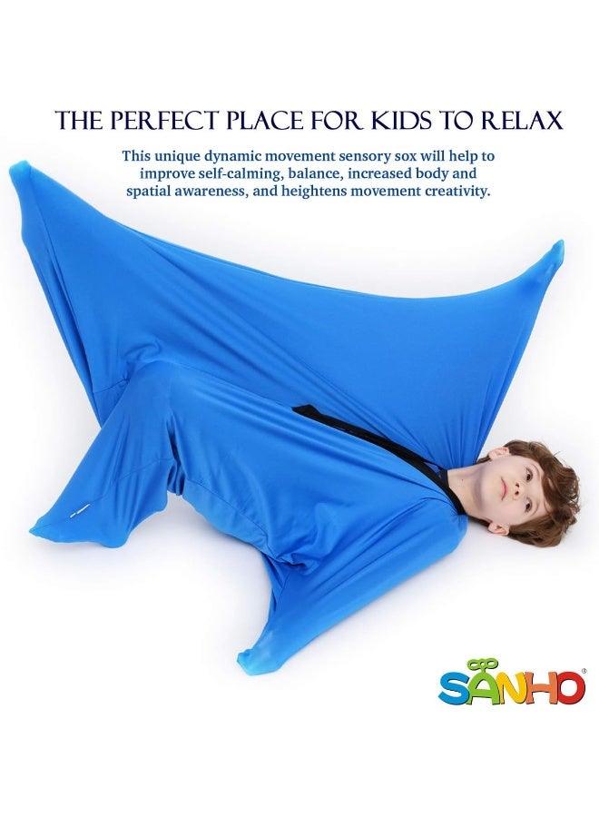 SANHO Yopo Dynamic Movement Sensory Sox, Medium, 6-9 Years Old, 47''L x 27''W Blue - Image 2
